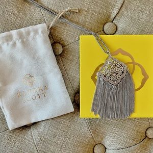 Kendra Scott Kingston Silver Long Pendant Necklace